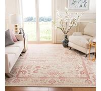 Safavieh Tapis de Sol Vieilli pour Salon, Salle à Manger, Chambre à Coucher - Adirondack Collection, Tapis à Poil Court, Ivoire et Rose, 244 x 305 cm