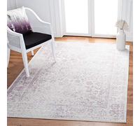 SAFAVIEH Tapis de Sol Vieilli pour Salon, Salle à Manger, Chambre à Coucher - Adirondack Collection, Tapis à Poil Court, Violet et Ivoire, 122 X 183 cm