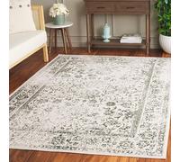 Safavieh Tapis de Sol Vieilli pour Salon, Salle à Manger, Chambre à Coucher - Adirondack Collection, Tapis à Poil Court, Ivoire et Vert, 155 X 229 Cm