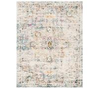 Safavieh Tapis de Sol Vieilli pour Salon, Salle à Manger, Chambre à Coucher - Madison Collection, Tapis à Poil Court, Gris et Or, 244 x 305 cm