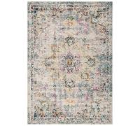 SAFAVIEH Tapis de Sol Vieilli pour Salon, Salle à Manger, Chambre à Coucher - Madison Collection, Tapis à Poil Court, Gris et Or, 160 X 229 cm