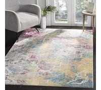 SAFAVIEH Tapis de Sol Vieilli pour Salon, Salle à manger, Chambre à coucher - Mystique Collection, Tapis à poil court, Multi, 152 X 244 cm