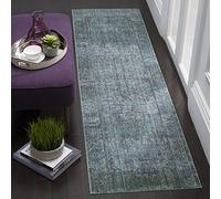 SAFAVIEH Tapis de Sol Vieilli pour Salon, Salle à manger, Chambre à coucher - Mystique Collection, Tapis à poil court, Violet et Multi, 69 X 244 cm