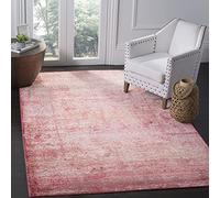 SAFAVIEH Tapis de Sol Vieilli pour Salon, Salle à manger, Chambre à coucher - Mystique Collection, Tapis à poil court, Fuchsia et Multi, 152 X 244 cm