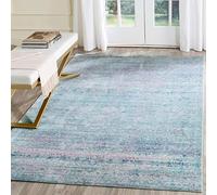 SAFAVIEH Tapis de Sol Vieilli pour Salon, Salle à manger, Chambre à coucher - Mystique Collection, Tapis à poil court, Violet et Multi, 91 X 152 cm