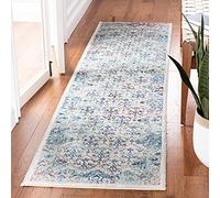Safavieh Tapis Boho pour Salon, Salle à Manger, Chambre à Coucher - Amherst Collection, Tapis à Poil Court, Blé et Beige, 80 x 180 cm