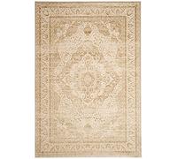 Safavieh Tapis d'inspiration Persane, Tissé Polyester et Viscose Tapis en Beige Clair / Crème