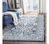 Safavieh Tapis d'intérieur Contemporain rectangulaire touffeté à la Main, Collection Abstraite, ABT141, Gris/Noir, 122 x 183 cm pour Salon, Chambre à Coucher ou Tout Espace intérieur