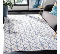 Safavieh Tapis d'intérieur Contemporain rectangulaire touffeté à la Main, Collection Abstraite, ABT141, Gris/Noir, 122 x 183 cm pour Salon, Chambre à Coucher ou Tout Espace intérieur