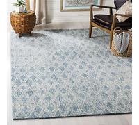 Safavieh Tapis d'intérieur Contemporain rectangulaire touffeté à la Main, Collection Abstraite, ABT141, Gris/Noir, 122 x 183 cm pour Salon, Chambre à Coucher ou Tout Espace intérieur