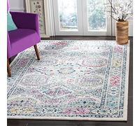 Safavieh Tapis d'intérieur Contemporain touffeté à la Main - Collection Abstraite ABT141 - Gris/Noir - 122 x 183 cm - pour Salon, Chambre à Coucher ou Tout Espace intérieur