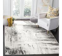 Safavieh Tapis d'intérieur Moderne et Abstrait - Rectangle - Collection Adirondack - ADR133 - Ivoire/Gris - 91 x 152 cm - pour Salon, Chambre à Coucher ou Tout Espace intérieur