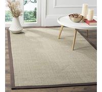 Safavieh Tapis en Fibre Naturelle pour Salon, Salle à Manger, Chambre à Coucher - Collection Fibre Naturelle, Poils Courts, Taupe et Marron Clair, 91 x 152 cm