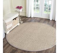 Safavieh Tapis en Fibres Naturelles Salon, Salle à Manger, Chambre à Coucher - Natural Fiber Collection, Tapis à Poil Court, Naturel, 120 x 120 cm