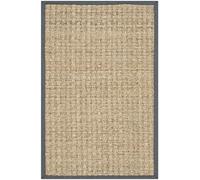 Safavieh Tapis en Fibres Naturelles Salon, Salle à Manger, Chambre à Coucher - Natural Fiber Collection, Tapis à Poil Court, Naturel et Gris, 61 x 91 cm