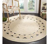 Safavieh Tapis en Fibres Naturelles Salon, Salle à Manger, Chambre à Coucher - Natural Fiber Collection, Tapis à Poil Court, Ivoire, 152 x 152 cm
