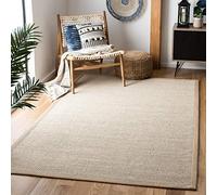 Safavieh Tapis en Fibres Naturelles Salon, Salle à Manger, Chambre à Coucher - Natural Fiber Collection, Tapis à Poil Court, Naturel et Beige, 120 x 180 cm