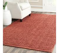 SAFAVIEH Tapis en Fibres Naturelles Salon, Salle à manger, Chambre à coucher - Natural Fiber Collection, Tapis à poil court, Rouille, 122 X 183 cm