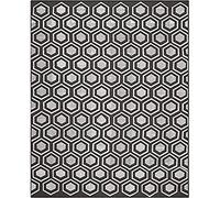 SAFAVIEH Tapis géométrique pour Salon, Salle à manger, Chambre à coucher - Kilim Collection, Tapis à poil court, Fusain, 244 X 305 cm