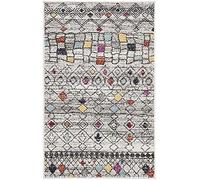 Safavieh Tapis marocain Boho tissé rectangulaire - Collection Adirondack - ADR204 - Gris Clair/Fuchsia - 91 x 152 cm - pour Salon, Chambre à Coucher ou Tout Espace intérieur