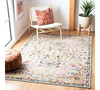 Safavieh Tapis Moderne Chic pour Salon, Salle à Manger, Chambre à Coucher - Collection Madison - Poils Courts - Gris et doré - 122 x 183 cm