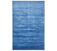 SAFAVIEH Tapis Moderne pour Salon, Salle à Manger, Chambre à Coucher - Adirondack Collection, Tapis à Poil Court, Bleu Clair et Bleu Foncé, 91 X 152 cm
