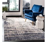 Safavieh Tapis Moderne pour Salon, Salle à Manger, Chambre à Coucher - Adirondack Collection, Tapis à Poil Court, Or et Marine, 91 X 152 cm