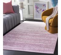 Safavieh Tapis Moderne ombré, pour Salon, Salle à Manger, Chambre à Coucher - Collection Adirondack, Poils Courts, crème et Violet, 183 x 274 cm