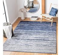 SAFAVIEH Tapis Moderne pour Salon, Salle à Manger, Chambre à Coucher - Adirondack Collection, Tapis à Poil Court, Marine et Gris, 183 X 274 cm