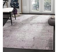Safavieh Tapis Moderne pour Salon, Salle à Manger, Chambre à Coucher - Adirondack Collection, Tapis à Poil Court, Gris Clair et Violet, 91 X 152 cm