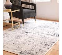Safavieh Tapis Moderne pour Salon, Salle à Manger, Chambre à Coucher - Amelia Collection, Tapis à Poil Court, Ivoire, 91 x 91 cm