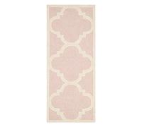 SAFAVIEH Tapis Moderne Pour Salon, Salle à manger, Chambre à coucher - Cambridge Collection, Tapis à poil court, Rose clair et ivoire, 61 X 91 cm