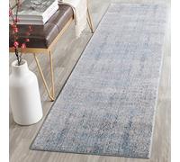 SAFAVIEH Tapis Moderne Pour Salon, Salle à manger, Chambre à coucher - Mystique Collection, Tapis à poil court, Sarcelle et Multi, 69 X 244 cm