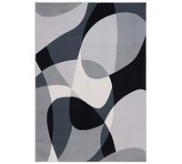 Safavieh Tapis Moderne pour Salon, Salle à Manger, Chambre à Coucher - Odyssey Collection, Tapis à Poil Court, Gris et Noir, 152 x 229 cm