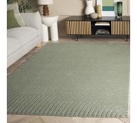 SAFAVIEH Tapis Moderne pour Salon, Salle à Manger, Chambre à Coucher - Selena Collection, Tapis à Poil Court, Vert, 122 X 183 cm