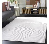 SAFAVIEH Tapis Moderne pour Salon, Salle à Manger, Chambre à Coucher - Selena Collection, Tapis à Poil Court, Ivoire, 160 X 229 cm