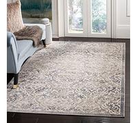 Safavieh Tapis Multi-Usage intérieur/extérieur, Tapis tissé en polypropylène, Gris Clair/Bleu, 120 x 180 cm