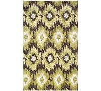 Safavieh Tapis Rétro Moderne, Tissé Polypropylène Tapis en Marror Foncé / Vert, 120 X 180 cm