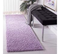Safavieh Tapis Shag pour Salon, Salle à Manger, Chambre à Coucher - August Shag Collection, Tapis à Poil Court, Lilas, 76 x 183 cm