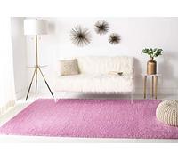 Safavieh Tapis Shaggy pour Salon, Salle à Manger, Chambre à Coucher - Collection August Shag - Poils Courts - Rose - 91 x 152 cm