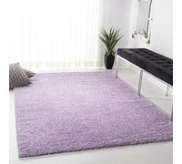 Safavieh Tapis Shaggy pour Salon, Salle à Manger, Chambre à Coucher - Collection August Shag - Poils Courts - Lilas - 122 x 183 cm
