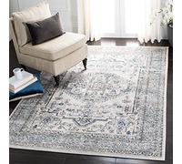 Safavieh Tapis Traditionnel d'inspiration Vintage en polypropylène tissé Bleu Clair/Ivoire 160 x 230 cm