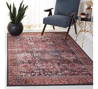 Safavieh Tapis Traditionnel - Lavable en Machine et Antidérapant - Optimal pour Les Zones à Fort Passage - Tucson Collection, Tapis à Poil Court, Beige et Gris, 120 X 180 Cm