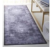 Safavieh Tapis Traditionnel - Lavable en Machine et Antidérapant - Optimal pour Les Zones à Fort Passage - Tucson Collection, Tapis à Poil Court, Beige et Gris, 120 X 120 Cm