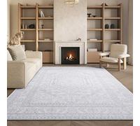 Safavieh Tapis Traditionnel pour Salon, Salle à Manger, Chambre à Coucher - Adirondack Collection, Tapis à Poil Court, Ivoire et Argent, 183 X 274 cm