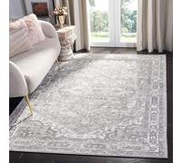 Safavieh Tapis Traditionnel pour Salon, Salle à Manger, Chambre à Coucher - Brentwood Collection, Tapis à Poil Court, Crème et Gris, 75 x 120