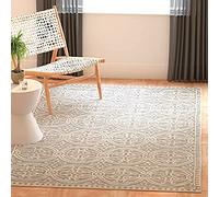 SAFAVIEH Tapis Traditionnel Pour Salon, Salle à manger, Chambre à coucher - Cambridge Collection, Tapis à poil court, Argent et Ivoire, 183 X 274 cm