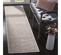 Safavieh Tapis Traditionnel pour Salon, Salle à Manger, Chambre à Coucher - Collection Brentwood - Poils Courts - Crème et Gris - 61 x 244 cm