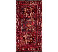 Safavieh Tapis Traditionnel pour Salon, Salle à Manger, Chambre à Coucher - Collection Persian à Poils Courts, Rouge et Multicolore, 79 x 152 cm