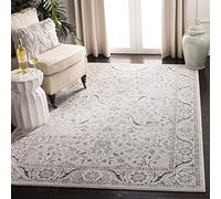 Safavieh Tapis Traditionnel pour Salon, Salle à Manger, Chambre à Coucher - Isabella Collection, Tapis à Poil Court, Gris Clair et crème, 160 X 229 cm